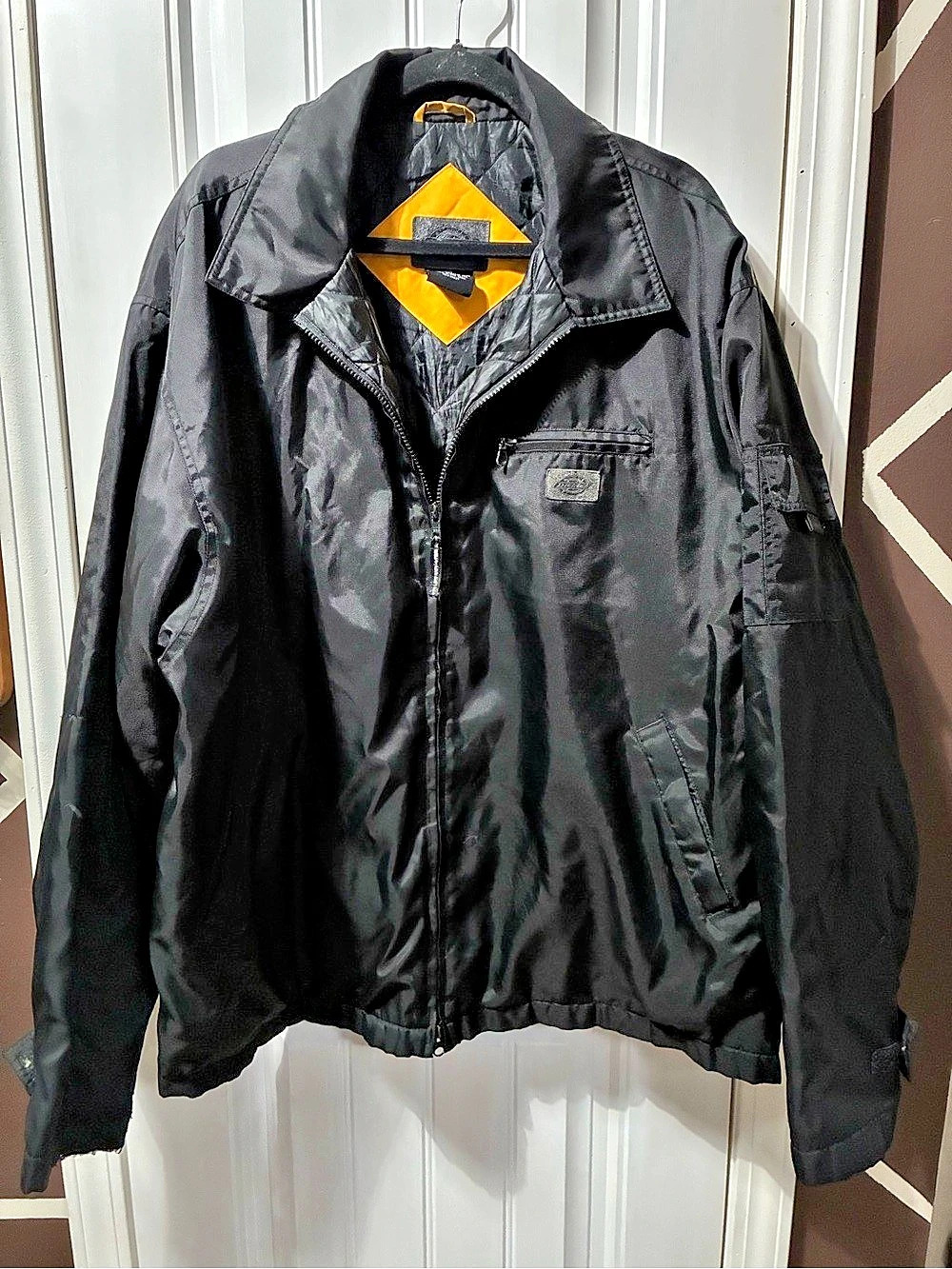 Dickies Men's Diamond Quilted Nylon Jacket Black 2XL